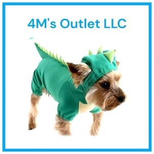 Green Dinosaur Dog Costume